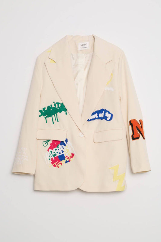 Urban Graffiti Statement Blazer