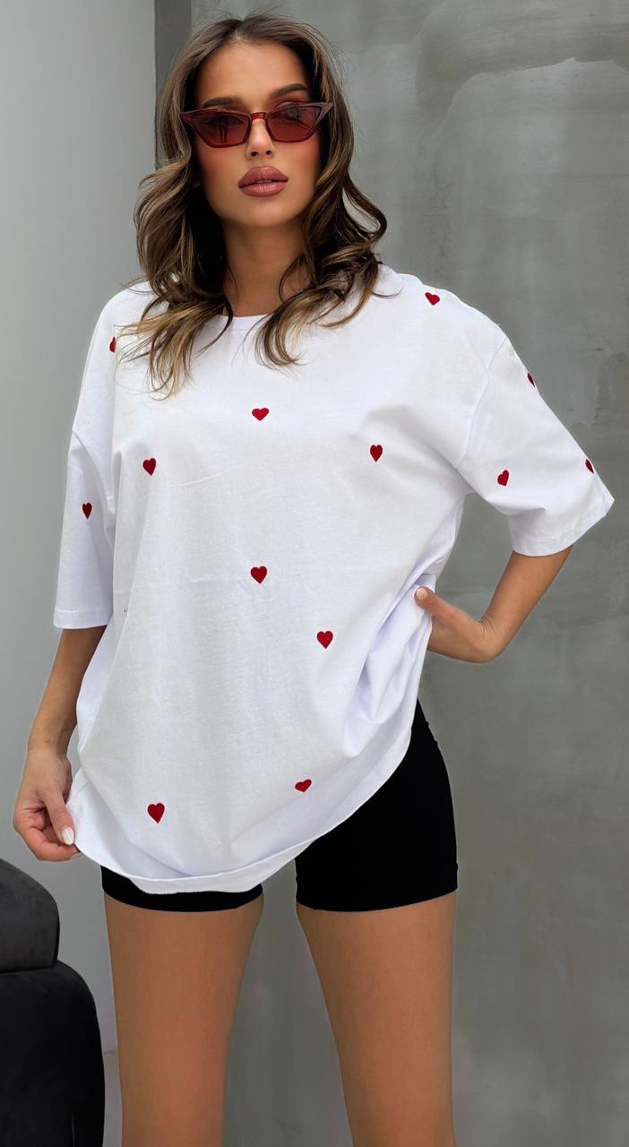 Hearts T-shirt Black
