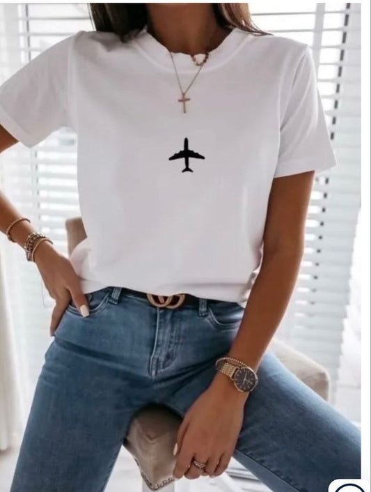 Plane White T-shirt