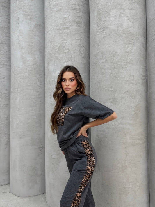 W Leopard Track Suit