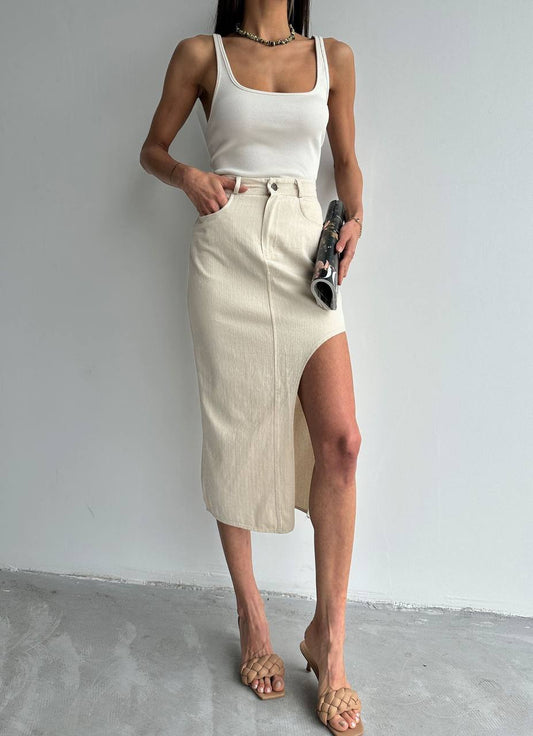 Beige Skirt
