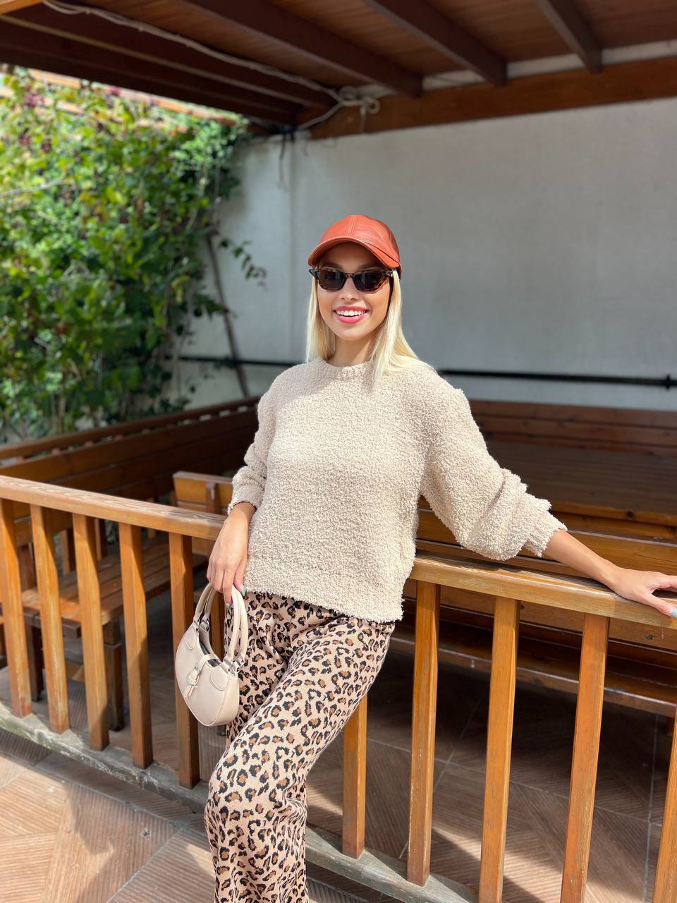 White Popcorn Knit Cardigan