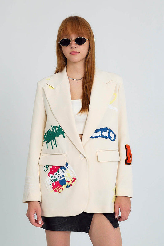 Urban Graffiti Statement Blazer