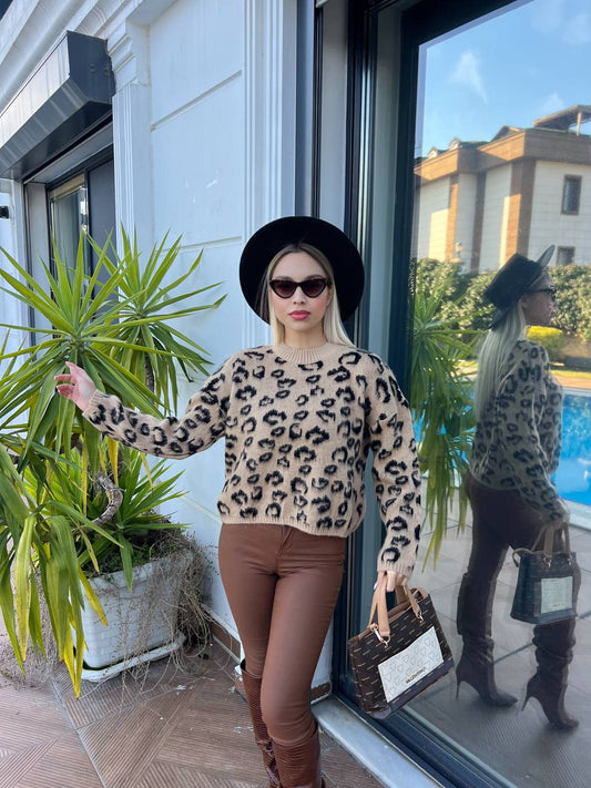 Leopard Print Sweater