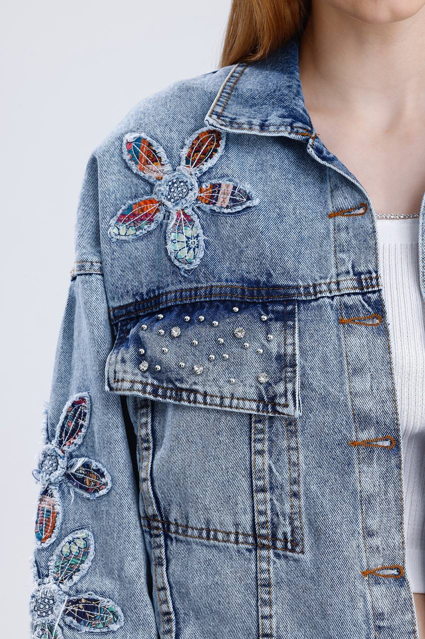 Rose Denim Jacket